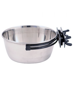 SecuraCup Stainless Steel Coop Cup - Parrot Bowl